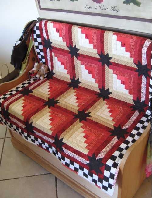 Step Up Your Log Cabin Quilt With Bold Stars Quilting Cubby