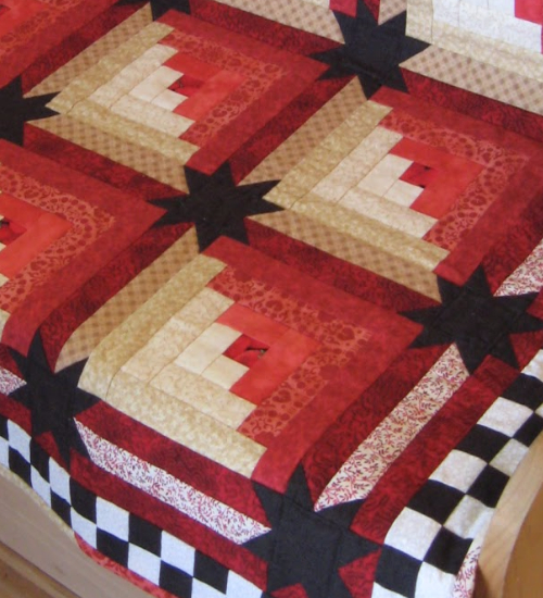 Step Up Your Log Cabin Quilt With Bold Stars Quilting Cubby