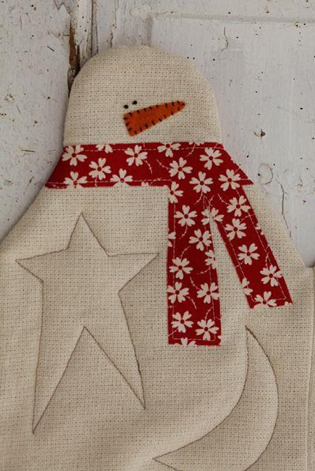 Snowman Quilted Table runner