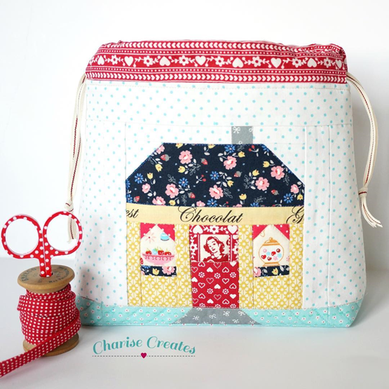 A Tinkalong Pouch With Sweet Cottage Quilt Blocks Quilting Cubby