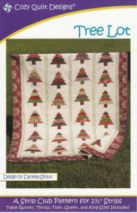 Tree Lot Quilt Pattern, Jelly Roll 2.5" Strip Set Friendly, 5 Sizes Options