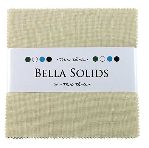 Bella Solids Fig Tree Cream Charm Pack 42 Squares 5