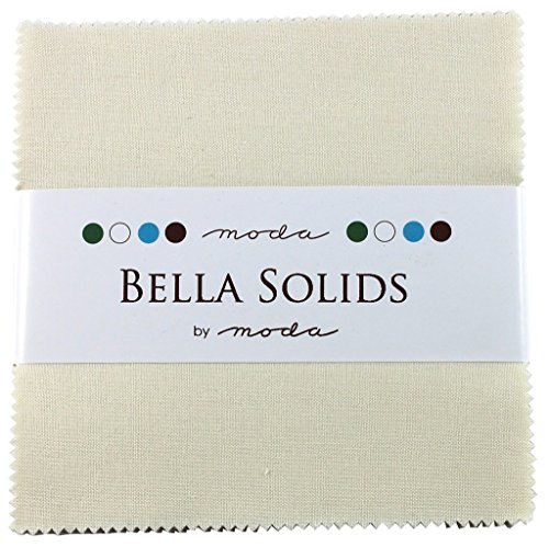 Bella Solids Ivory Moda Charm Pack by Moda Fabrics; 42-5