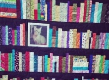 memory quilt bookshelf