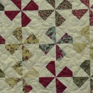 snowballed pinwheel quilt