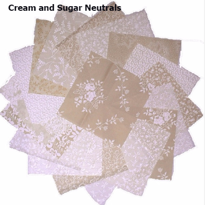 Cream and sugar neutrals charm pack