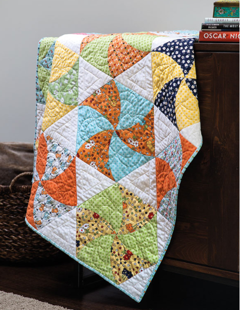 Twisted Triangles quilt pattern fons and porter