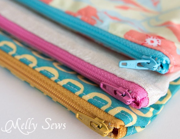 how to sew a zipper pouch pattern