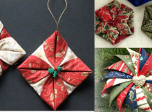 quilted fabric ornaments