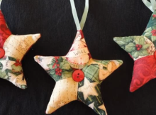 quilted ornaments patchwork star