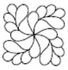 quilting stencil free flower design