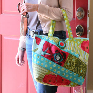 scrap quilt tote