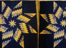 Bargello Quilt With Spinning Star