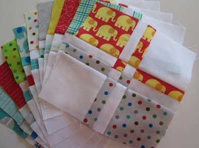 animal print charm packs quilt block