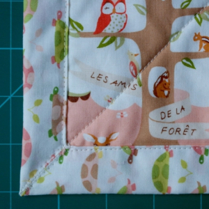 baby quilt for a boy with socks the fox
