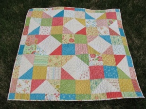 baby quilt using charm packs
