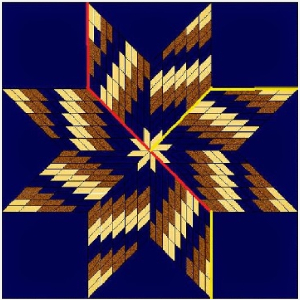 bargello quilt pattern star