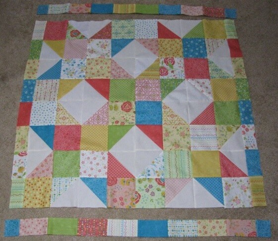 charm packs for quilt and border