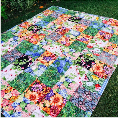 floral quilt lap quilt