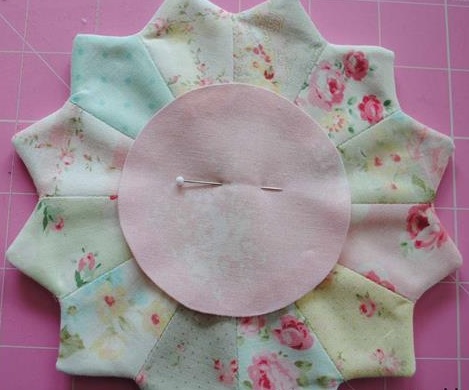 hot pot using cabbage rose fabric