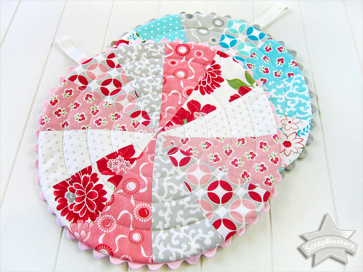 patchwork trivets free tutorial