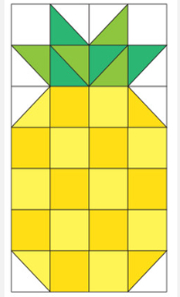 pineapple patchwork quilt block placemat