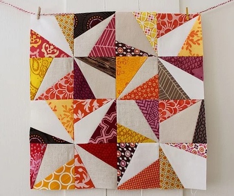 pinwheel blocks colorful