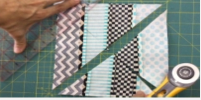 zigzag fabric diagonal block