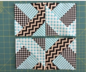 zigzag fabric quilt blocks