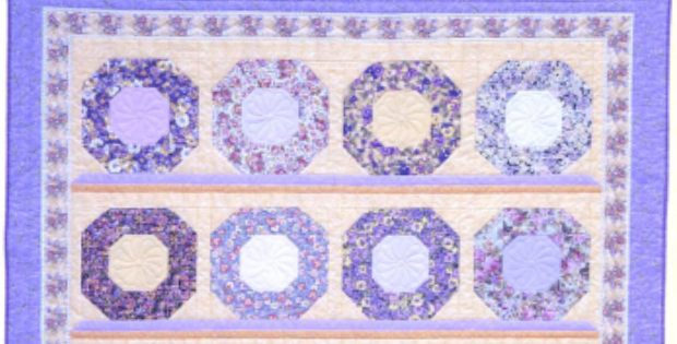 Blue Plate Special Plate Block 24 Quilted Gems