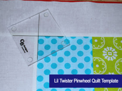 Lil Twister Pinwheel quilt template 5 inch