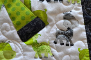 giraffe baby quilt applique method