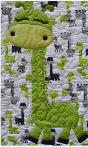 giraffe baby quilt giraffe motif
