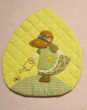 quilt sunbonnet sue zippered pouch