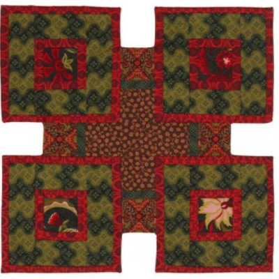stepping stones quilt pattern table runner four block