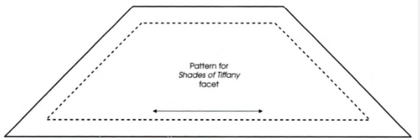 template for Shades of Tiffany quilt pattern