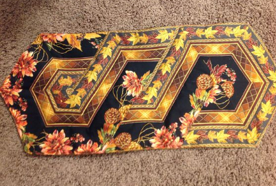 border fabric black and gold
