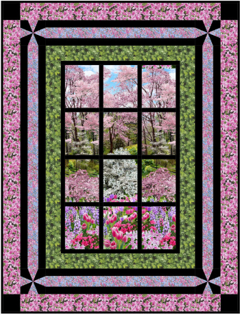 botanic garden timeless treasures wall quilt pattern