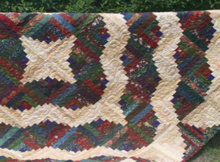 curvy log cabin quilt