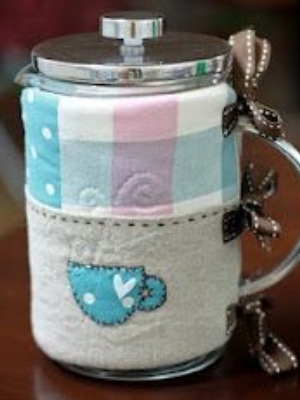 french press cozy free pattern