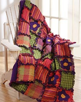 homespun rag quilt free pattern