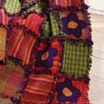 Homespun Rag Quilt The Beauty Is Raw Edges And Simple Squares ...
