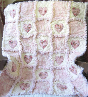 how to make a rag quilt shabby chic