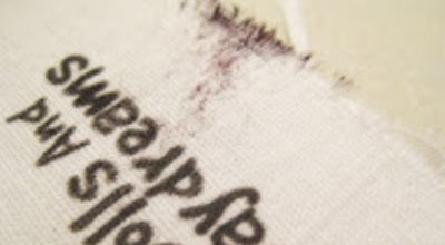 how to stop ink smudging on fabric labels