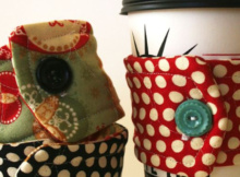 quilted coffee cup cozies