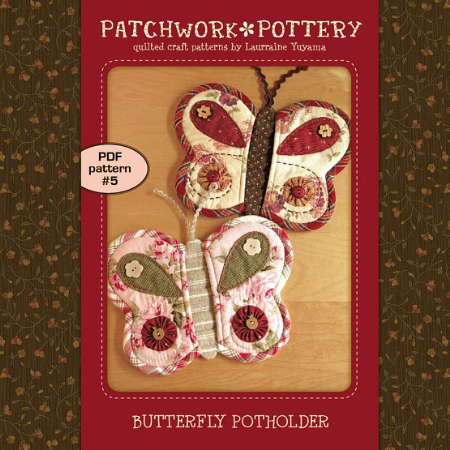 quilted potholder butterflys free pattern template