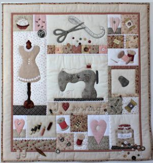 sewing room wall quilt free pattern download
