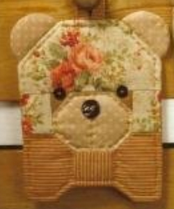 teddy bear pot holder mini wall quilt
