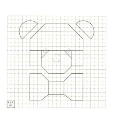 teddy bear pot holder pattern template