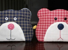 teddy bear quilt bag